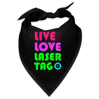 Lasertag, Laser - Bandana - Schwarz - Vorne