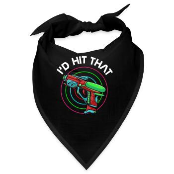 Lasertag, Laser - Bandana - Schwarz - Vorne