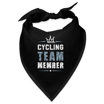 Cycling Team - Bandana - Schwarz - Vorne
