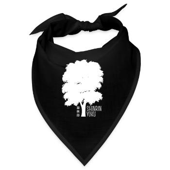 Shinrin yoku - Waldbaden - Waldmeditation - Bandana - Schwarz - Vorne