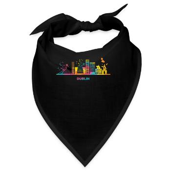 Dublin Skyline Dublin - Bandana - Schwarz - Vorne