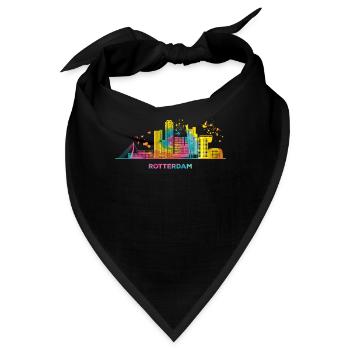 Rotterdam Skyline Rotterdam - Bandana - Schwarz - Vorne