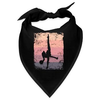 Gymnastikball Retro Rhythmische Gymnastik - Bandana - Schwarz - Vorne