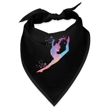 Gymnastin Mit Keulen Rhythmische Sportgymnastik - Bandana - Schwarz - Vorne
