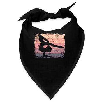 Gymnastin Boden Retro Rhythmische Gymnastik - Bandana - Schwarz - Vorne