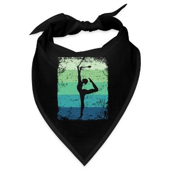 Gymnastin Keulen Retro Rhythmische Gymnastik - Bandana - Schwarz - Vorne