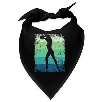 Gymnastikball Retro Rhythmische Gymnastik - Bandana - Schwarz - Vorne