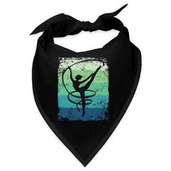 Gymnastin Boden Retro Rhythmische Gymnastik - Bandana - Schwarz - Vorne