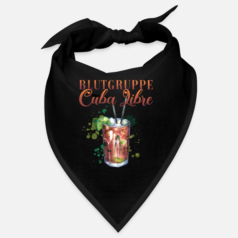 Blutgruppe Cuba Libre Cocktail Barkeeper Bandana