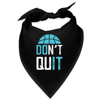 basketball cooler spruch - Bandana - Schwarz - Vorne