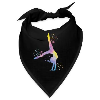 Gymnastin Mit Keulen Rhythmische Sportgymnastik - Bandana - Schwarz - Vorne