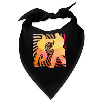 Brazilian Jiu-Jitsu - Bandana - Schwarz - Vorne