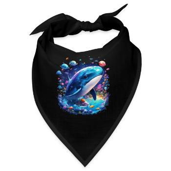Blauwal - Bandana - Schwarz - Vorne