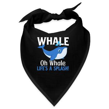 Wal oh Walleben ist ein Spritzer - Bandana - Schwarz - Vorne