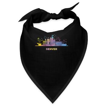 Denverites Skyline Denver - Bandana - Schwarz - Vorne