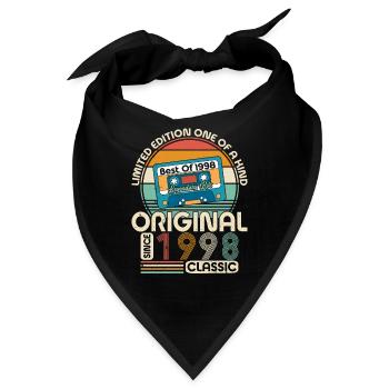 1998 Geburtstagsgeschenk 1998 Jahrgang 1998 Geschenk - Bandana - Schwarz - Vorne