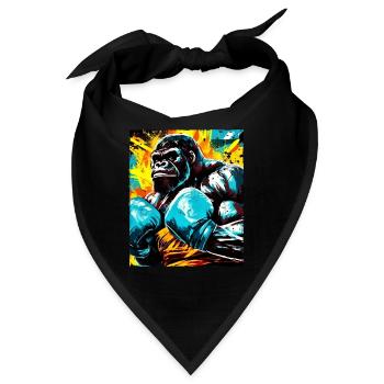 Gorilla Boxer Kämpfer Beast - Bandana - Schwarz - Vorne