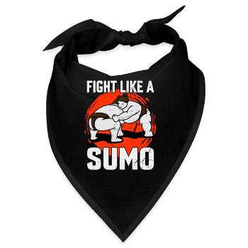 Kämpfe wie ein Sumo - Bandana - Schwarz - Vorne