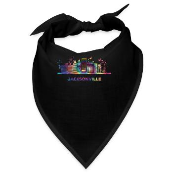 Jacksonvillians Skyline Jacksonville - Bandana - Schwarz - Vorne