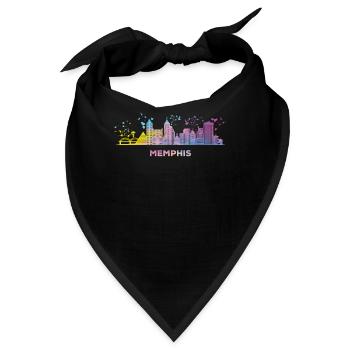 Memphean Skyline Memphis - Bandana - Schwarz - Vorne