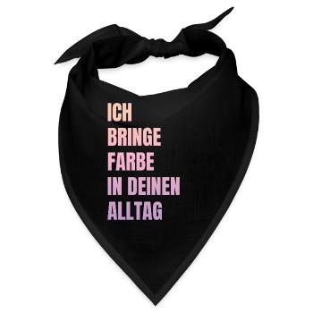 Ich Bringe Farbe Maler Papa Lackierer - Bandana - Schwarz - Vorne