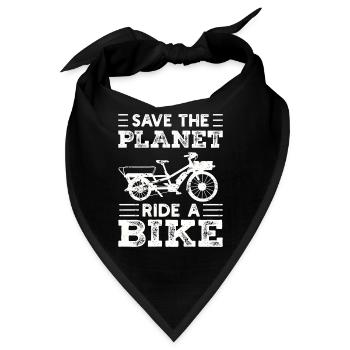 Save The Planet Frachtfahrrad Cargobike - Bandana - Schwarz - Vorne