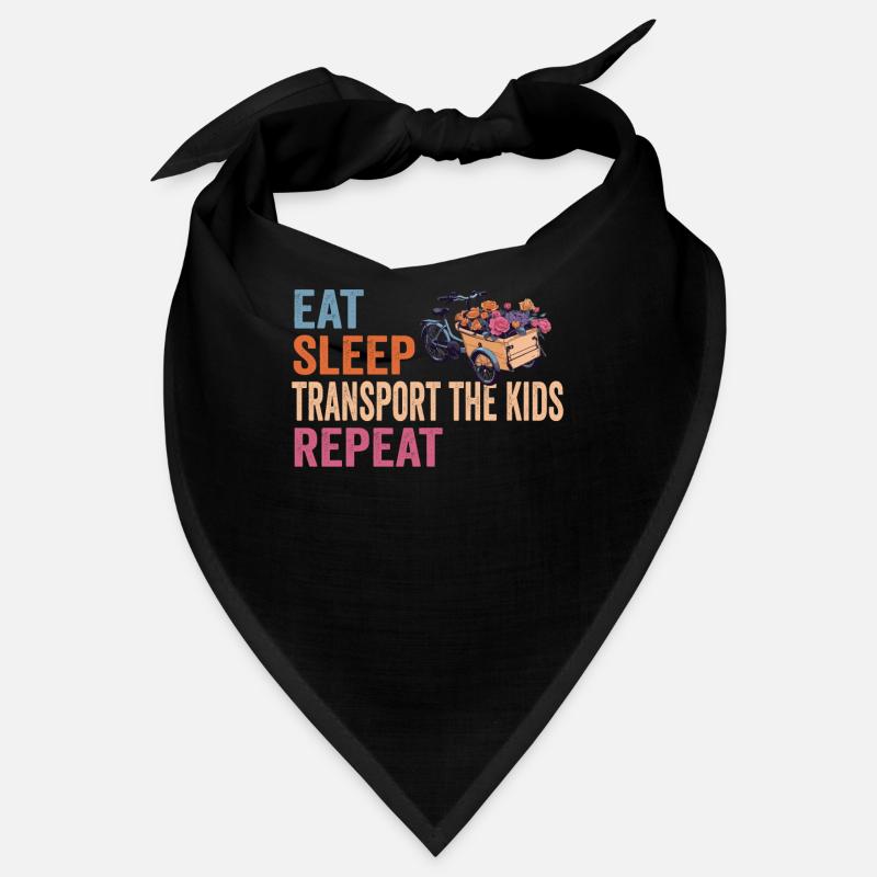 Vélo cargo Eat Sleep Repeat Bandana