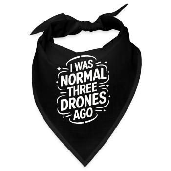 Dronen Pilot Quadrocopter Drone - Bandana - Schwarz - Vorne