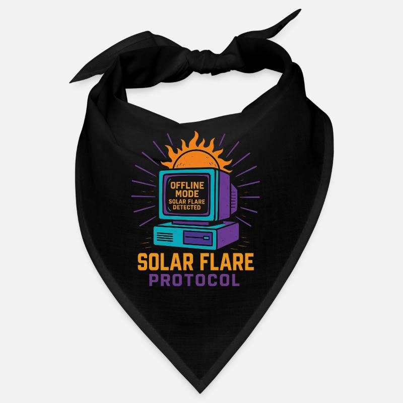 Retro Tech Solar Flare Protocol Tee Bandana