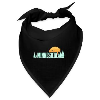 Wildes Minnesota Design für stolze Minnesotaner - Bandana - Schwarz - Vorne