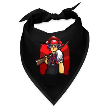 Schwarzwald Bollenhut Black Forest - Bandana - Schwarz - Vorne