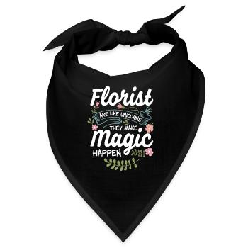Florist Sunflower - Bandana - Schwarz - Vorne