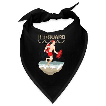 Lifeguard Swimmer - Bandana - Schwarz - Vorne