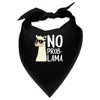 Llama - Bandana - Schwarz - Vorne