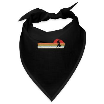 Retro Bouldering Distressed Rock Climbing - Bandana - Schwarz - Vorne