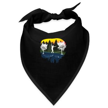 Slackline, Balance Sport - Bandana - Schwarz - Vorne