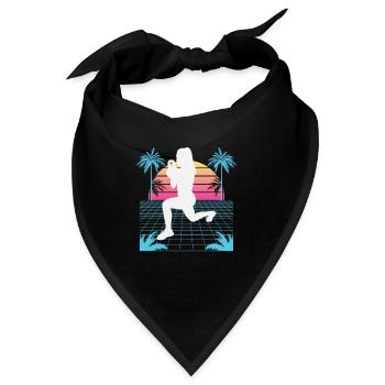 Vaporwave HIIT - Bandana - Schwarz - Vorne