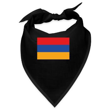 Offizielle armenische Flagge Armenischer Landesstolz - Bandana - Schwarz - Vorne