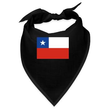 Offizielle Chile Flagge Chilen Country Pride - Bandana - Schwarz - Vorne