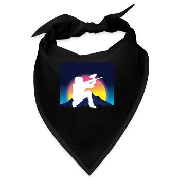 Vaporwave Paintball - Bandana - Schwarz - Vorne