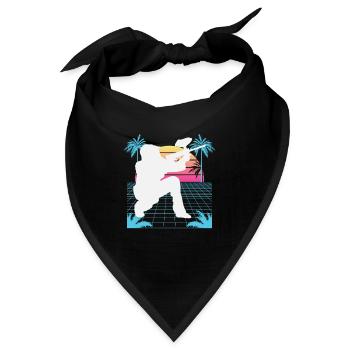 Vaporwave Paintball - Bandana - Schwarz - Vorne