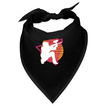Vaporwave Paintball - Bandana - Schwarz - Vorne