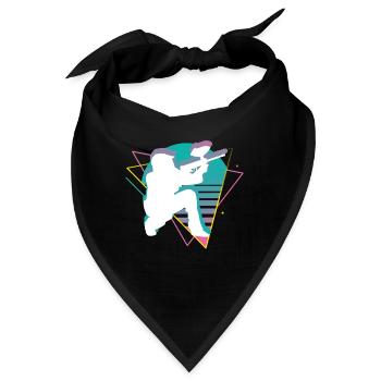 Vaporwave Paintball - Bandana - Schwarz - Vorne