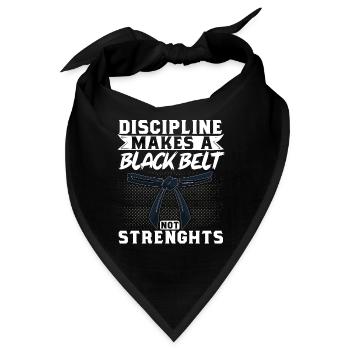 Karate Black Belt Gi Uniform - Bandana - Schwarz - Vorne