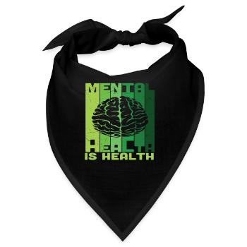Psychische Gesundheit ist Gesundheit - Bandana - Schwarz - Vorne