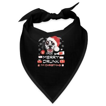 Dalmatiner Weihnachtsmarkt - Bandana - Schwarz - Vorne