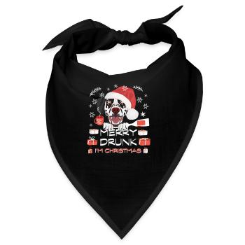Dalmatiner Weihnachtsmarkt - Bandana - Schwarz - Vorne