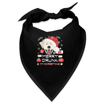 Labrador Weihnachtsmarkt - Bandana - Schwarz - Vorne