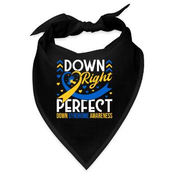 Down Syndrome Awareness Month Down - Bandana - Schwarz - Vorne