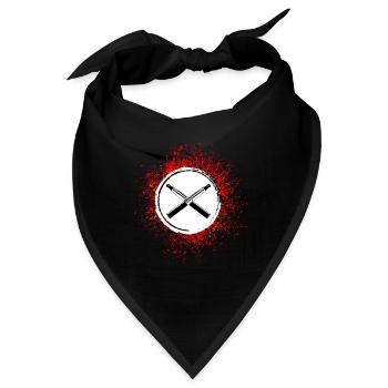 E-Zigarette Silhouette - Bandana - Schwarz - Vorne